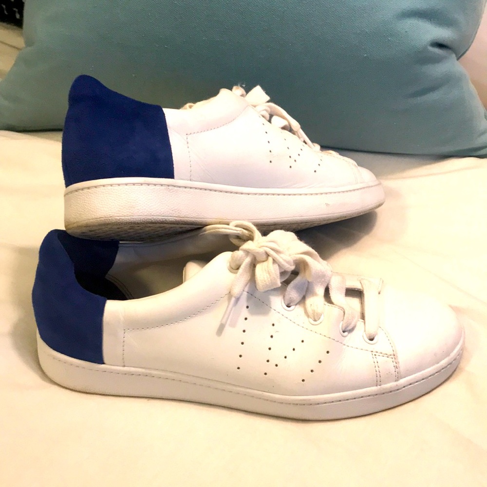 Vince white lace up sneakers